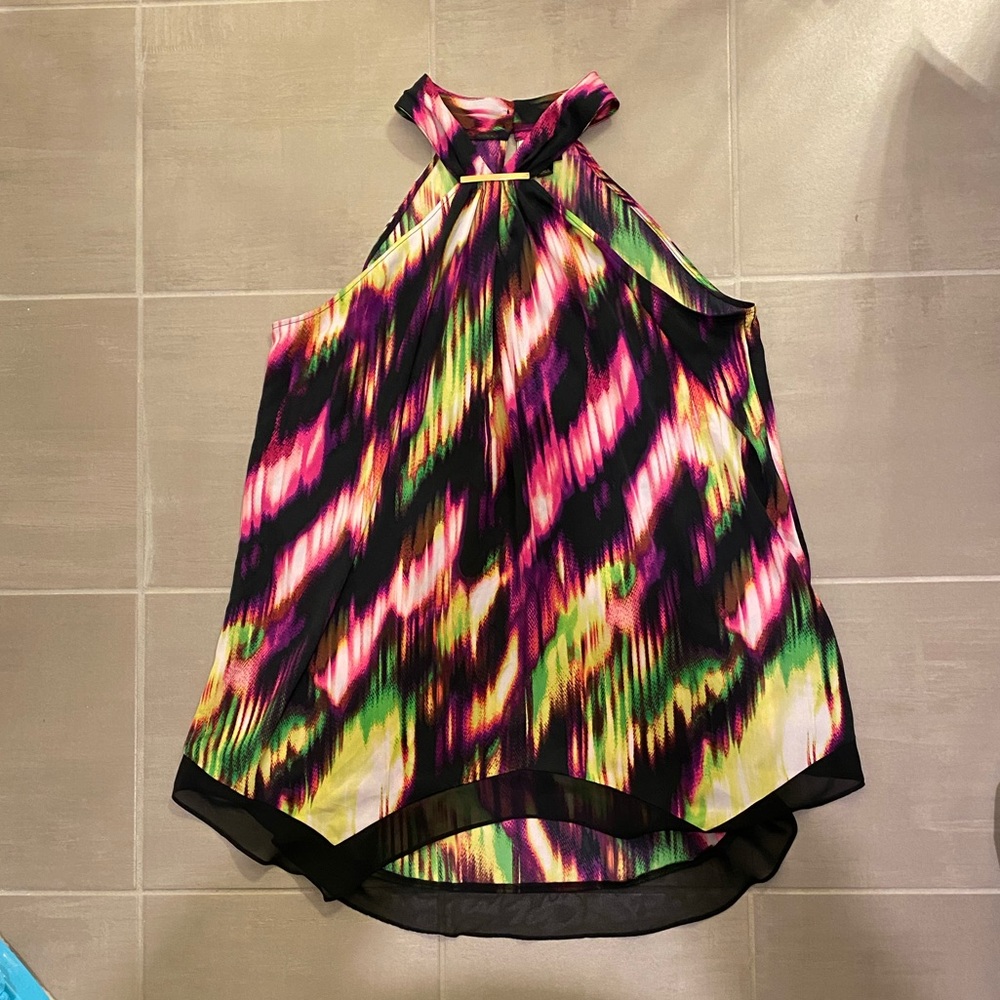 🌈 Worthington XL Women’s Rainbow Tunic Halter